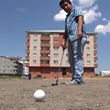 Çaycı Kemal'in golfçü oğlu