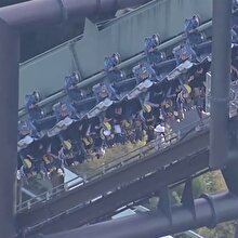 Japonya'da roller coaster'da korku dolu anlar!