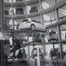 Düzenli ve şık: Böyle otopark görülmedi!