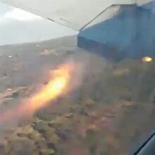 İki kişinin ölümüyle sonuçlanan uçak kazasının içeriden çekilmiş videosu