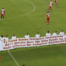 Sivasspor - Gaziantepspor maçında Trump'a tepki!