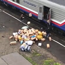Sıradan bir Rus posta treni!