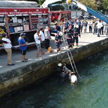 Bir garip olay! Sarıyer’de denize at düştü