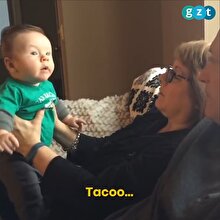 Bebeğin söylediği ilk kelime ailesini kahkahaya boğdu