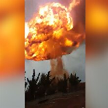 Benzin istasyonundaki patlamanın en net görüntüleri