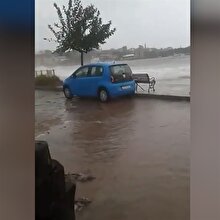 Yunanistan'ın Zorba fırtınasından yeni görüntüler
