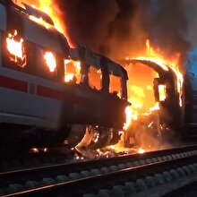 Yüksek hızlı trende yangın paniği