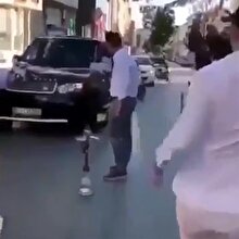 Düğün konvoyunda pit stopa girip nargile içtiler