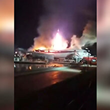 Konya Yıldızlar Parkındaki 'restoran uçak' yandı