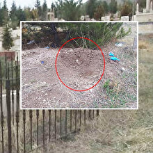 Annesinin mezarında dua ederken topraktan 5 aylık bebek çıktı