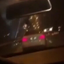Trafik magandası onlarca aracın arasında makas attı
