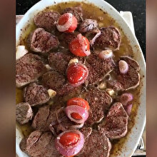 Hataylı kebap ustasından muazzam bir yemek sunumu