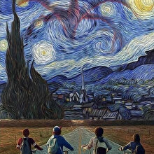 Stranger Things ekibi Van Gogh ile karşılaşırsa