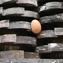 Hurda öğütücüsünün yumurta karşısındaki acizliği