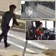 Yol kenarında koşan bebeğin imdadına kadın otobüs sürücüsü yetişti