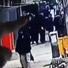Münbiç'te patlama anı kamerada