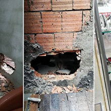 Duvarı delerek 100 bin liralık gümüş takı çaldılar