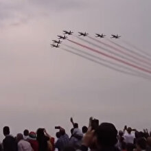 F16 gösteri uçuşu Samsun semalarında
