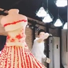 İşini sanata dönüştüren fırıncının düğün pastası tasarımı