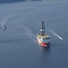 Yavuz'a Doğu Akdeniz güzergahında TCG Fatih Fırkateyni eşlik ediyor