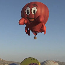 Göreme'de festival balonları son kez uçtu