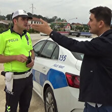 Radara giren sürücünün sözleri polisleri şaşırttı