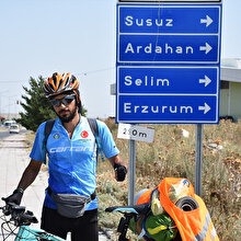 Farkındalık oluşturmak için bisikletiyle yollara düştü: 2160 kilometre pedal çevirecek