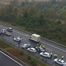 Anadolu Otoyolu'nda zincirleme trafik kazası