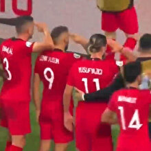 Milli takımımız Mehmetçik'e selam durdu
