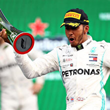 Meksika'da zafer Hamilton'ın
