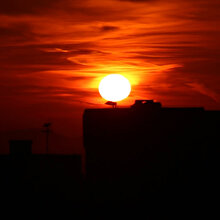 İstanbul'da kızıl gün doğumu hayran bıraktı