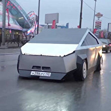 485 dolarlık 'çakma Cybertruck' Moskova sokaklarında görüntülendi