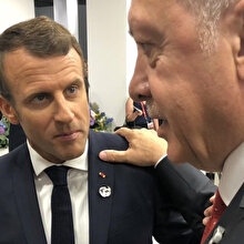 Cumhurbaşkanı Erdoğan, Macron ile görüştü