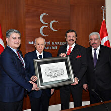 TOGG heyeti MHP Genel Başkanı Bahçeli'yi ziyaret etti
