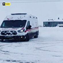 Drift yapan ambulans şoförüne soruşturma başlatıldı
