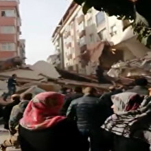 İstanbul Bahçelievler'de 7 katlı bina çöktü
