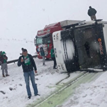 Bursaspor taraftarları kaza yaptıkları otobüsle geri döndü