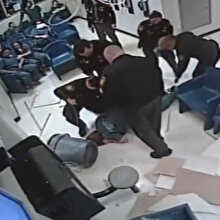 Havalandırma borusundan kaçmaya çalışan kadın mahkumun yakalandığı anlar