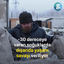 Sibirya'nın soğuğunda sokakta yaşam savaşı veriyorlar