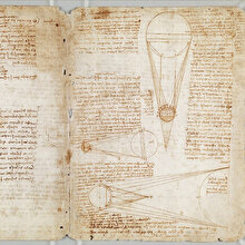 Leonardo da Vinci, Descartes ve lensler