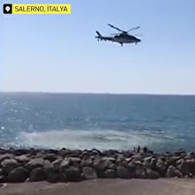 Polis helikopteri, evde kalma düzenini ihlal eden insanları püskürttü