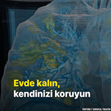 Koronavirüsün ciğerlere verdiği zarar sanal gerçeklik videosuyla görüldü