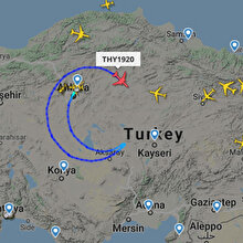 🛫 THY uçağı Türkiye semalarına ay-yıldız çiziyor