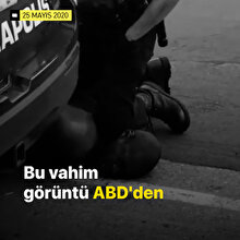 ABD’li polis, George Floyd isimli siyahiyi nefessiz bırakarak öldürdü