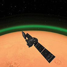 Dünya dışında ilk kez gözlemlendi: Mars yeşil ışık yayıyor