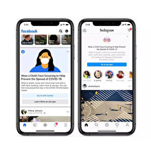 Facebook ve Instagram şimdi de maske kullanımıyla alakalı yeni hatırlatıcıları devreye soktu