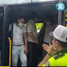 😩Minibüsten 35 yolcu çıktı
