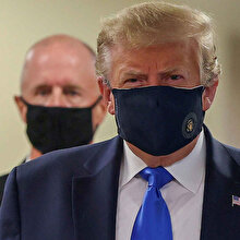 Trump, salgının başından bu yana ilk kez maskeyle görüntülendi