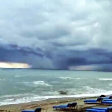 Sakarya'da çıkan dev hortum kamerada