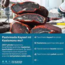 Pastırmada Kayseri mi Kastamonu mu?